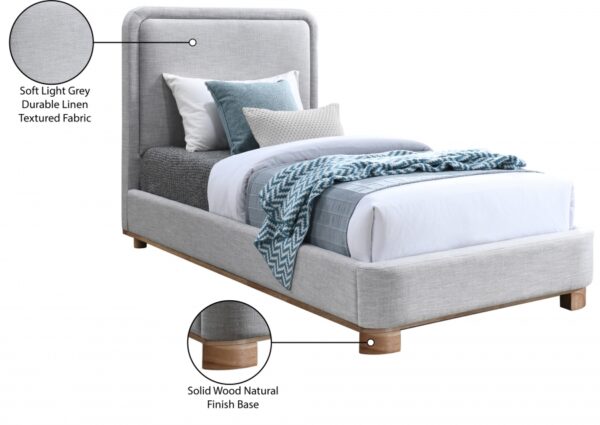 Nolita Linen Textured Fabric Upholstered Bed