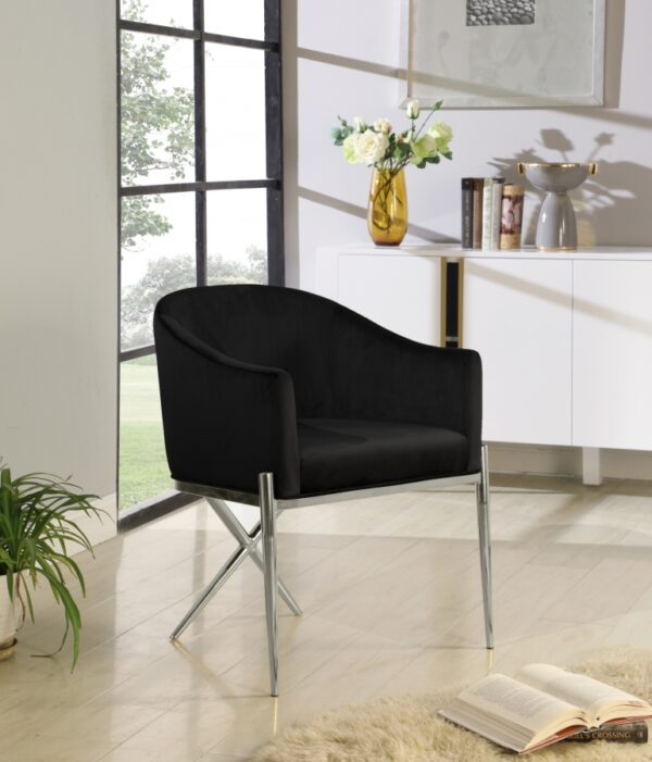 Xavier Velvet Upholstered Dining Chair