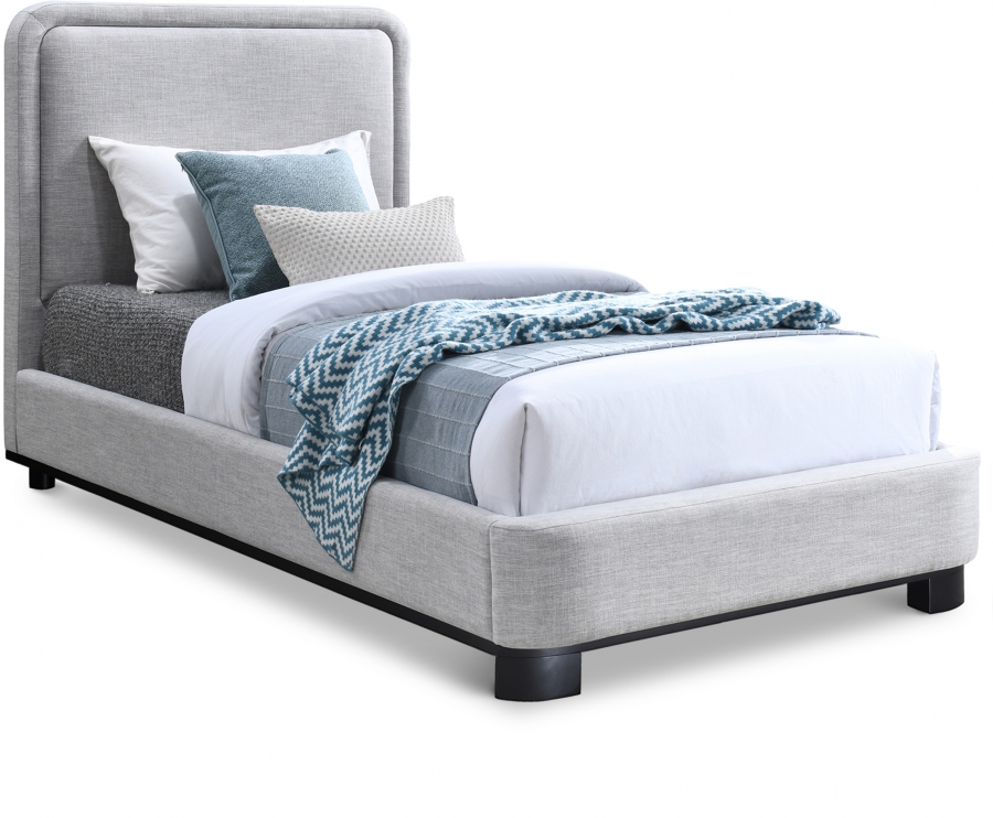 Nolita Linen Textured Fabric Upholstered Bed