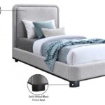 Nolita Linen Textured Fabric Upholstered Twin Bed