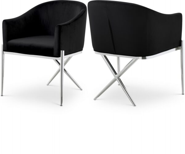 Xavier Velvet Upholstered Dining Chair