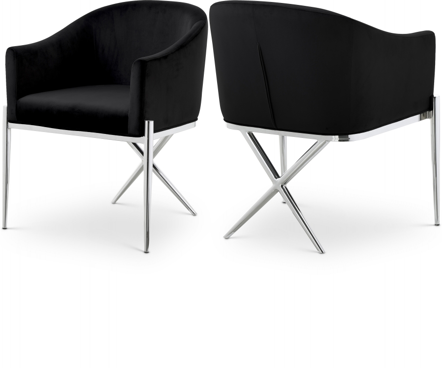 Xavier Velvet Upholstered Dining Chair