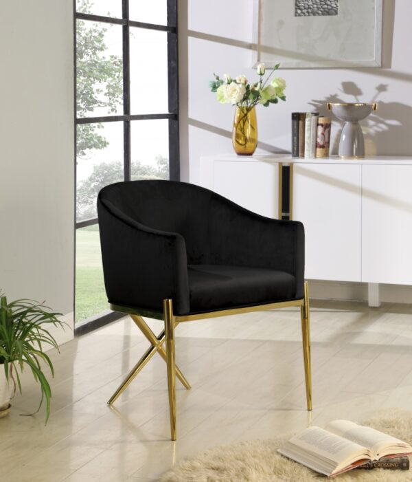 Xavier Velvet Upholstered Dining Chair