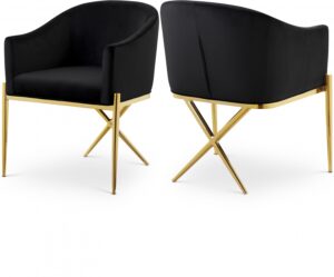 Xavier Velvet Upholstered Dining Chair