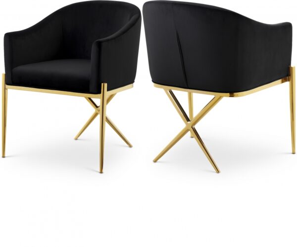 Xavier Velvet Upholstered Dining Chair
