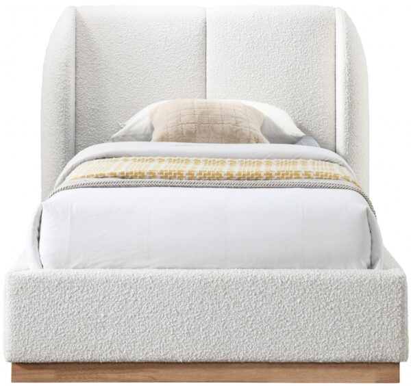 Jardin Boucle Fabric Upholstered Twin Bed