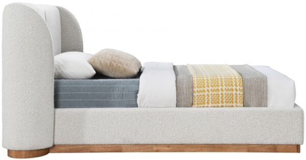 Jardin Boucle Fabric Upholstered Twin Bed