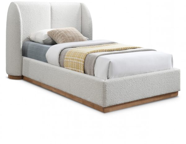 Jardin Boucle Fabric Upholstered Bed