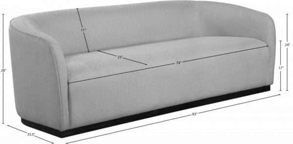 Mylah 83" Fabric Upholstered Sofa