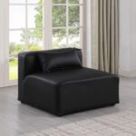 Cube Vegan Leather Armless Modular Chair
