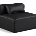 Cube Vegan Leather Armless Modular Chair