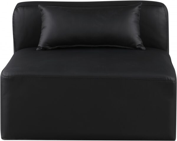 Cube Vegan Leather Armless Modular Chair