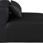 Cube Vegan Leather Armless Modular Chair