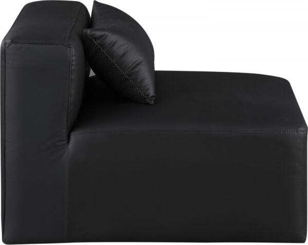 Cube Vegan Leather Armless Modular Chair