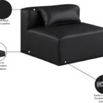 Cube Vegan Leather Armless Modular Chair