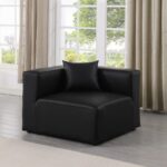 Cube Vegan Leather Corner Modular Chair