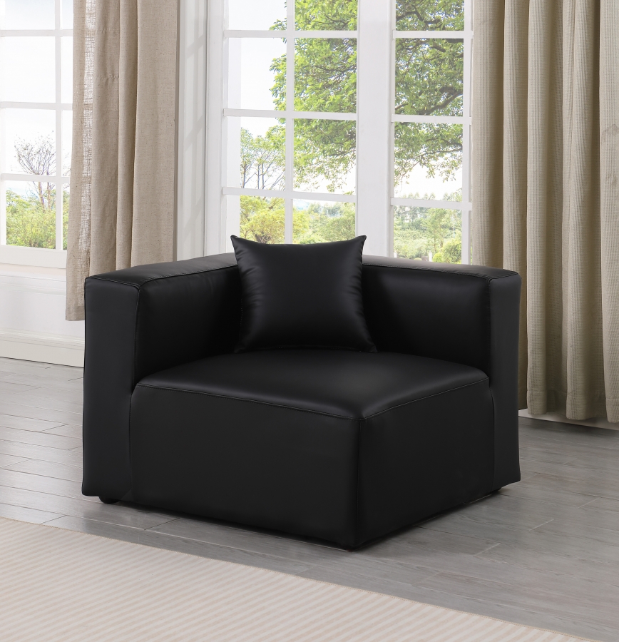 Cube Vegan Leather Corner Modular Chair