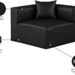Cube Vegan Leather Corner Modular Chair