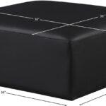 Cube Vegan Leather Modular Ottoman