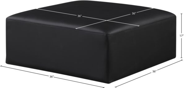 Cube Vegan Leather Modular Ottoman