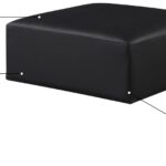 Cube Vegan Leather Modular Ottoman