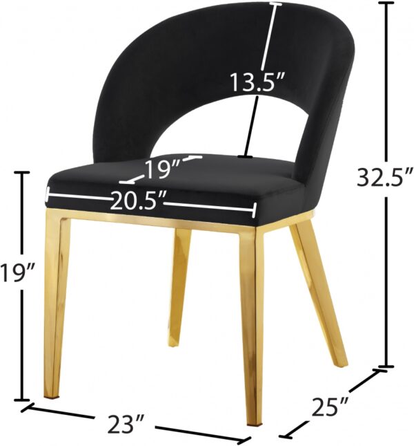 Roberto Velvet Upholstered Dining Chair