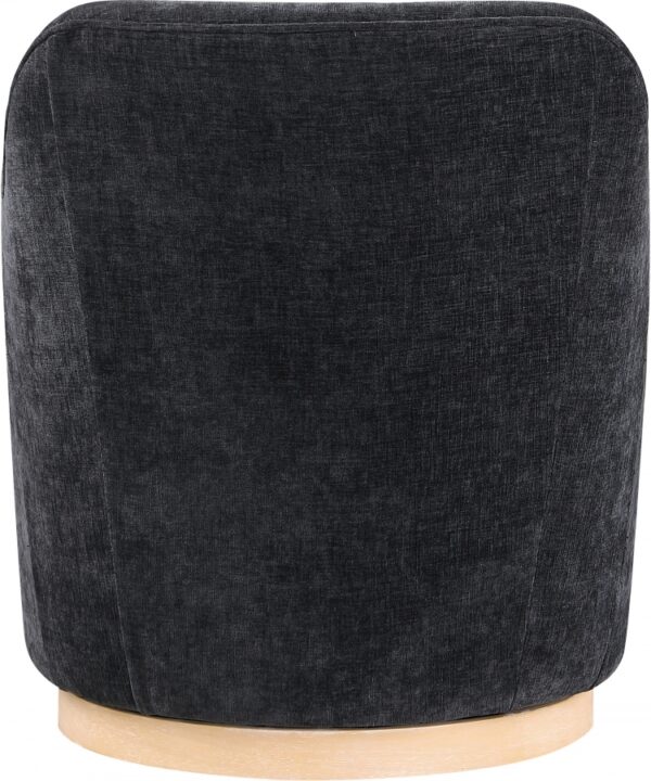 Clarita Chenille Fabric Upholstered Swivel Accent Chair