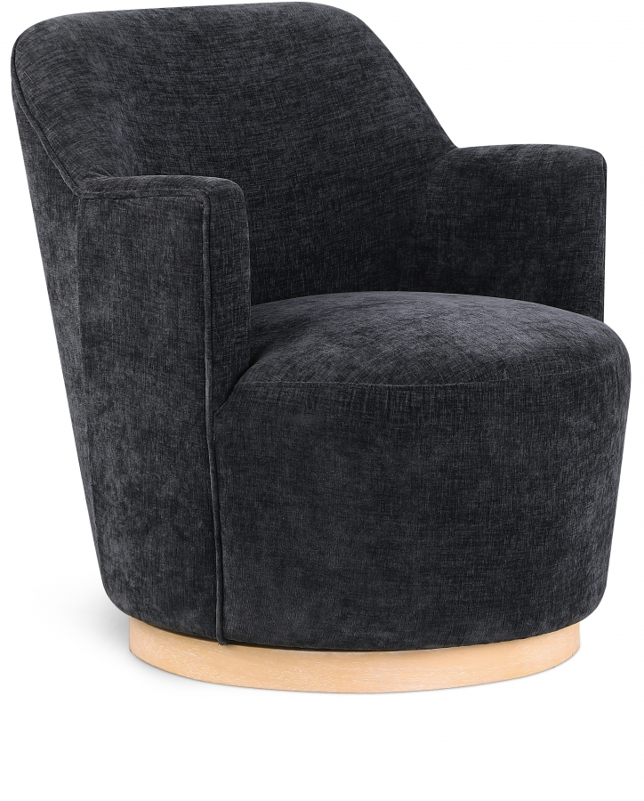 Clarita Chenille Fabric Upholstered Swivel Accent Chair