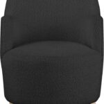 Clarita Boucle Fabric Upholstered Swivel Accent Chair