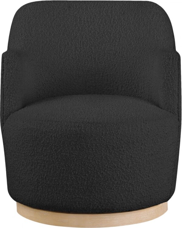 Clarita Boucle Fabric Upholstered Swivel Accent Chair