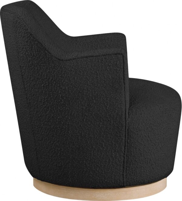 Clarita Boucle Fabric Upholstered Swivel Accent Chair