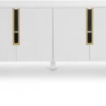 Florence Lacquer Finish And Metal Sideboard / Buffet