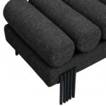 Akeela Linen Textured Fabric Upholstered Bench