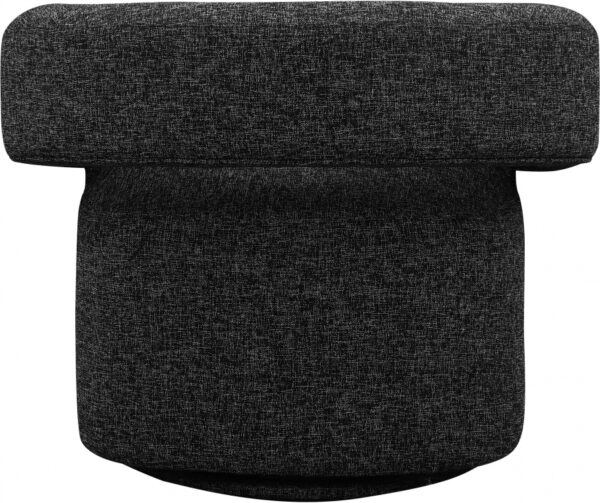 Niya Linen Textured Fabric Upholstered Swivel Accent Chair