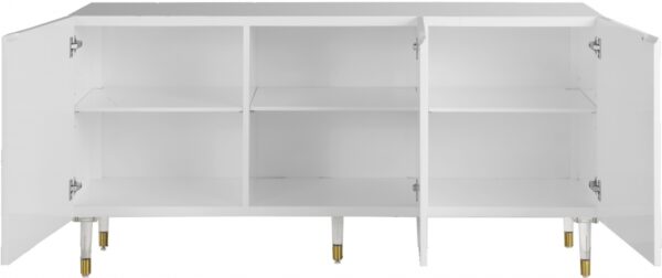 Starburst Lacquer Finish And Acrylic Sideboard / Buffet