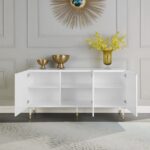 Starburst Lacquer Finish And Acrylic Sideboard / Buffet
