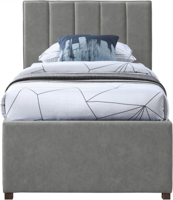 Hudson Vegan Leather Upholstered Twin Trundle Bed