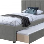 Hudson Vegan Leather Upholstered Twin Trundle Bed