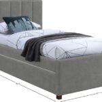 Hudson Vegan Leather Upholstered Twin Trundle Bed