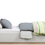 Alfie Linen Textured Fabric Upholstered Twin Bed