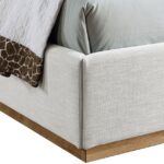 Flynn Linen Textured Fabric Upholstered Bed