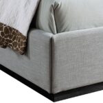 Flynn Linen Textured Fabric Upholstered Bed