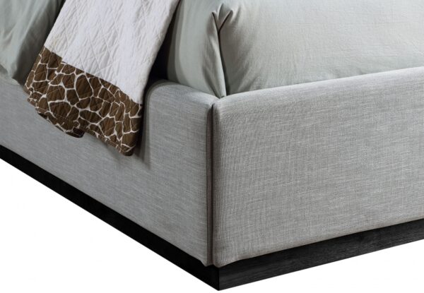 Flynn Linen Textured Fabric Upholstered Bed