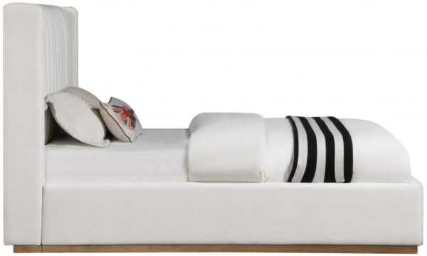 Logan Linen Textured Fabric Upholstered Bed