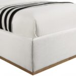 Logan Linen Textured Fabric Upholstered Twin Bed