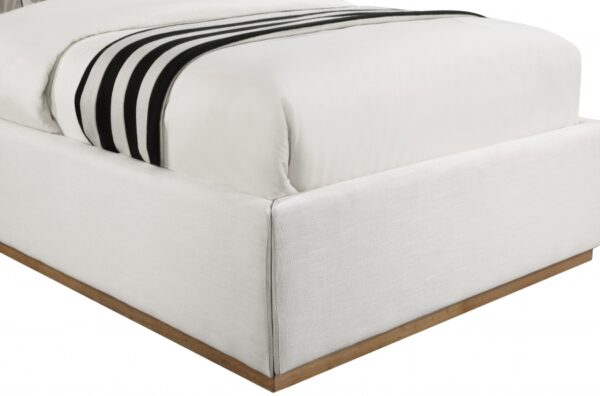 Logan Linen Textured Fabric Upholstered Twin Bed
