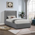 Logan Linen Textured Fabric Upholstered Bed