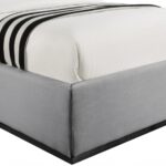Logan Linen Textured Fabric Upholstered Twin Bed