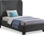 Penny Linen Textured Fabric Upholstered Bed