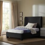 Penny Boucle Fabric Upholstered Bed